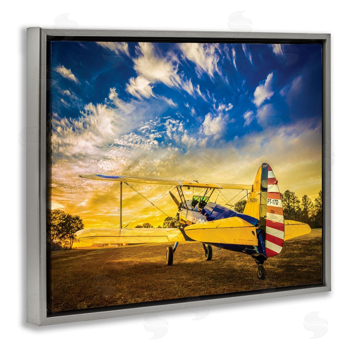 John Slemp Americana Plane Open Field Early Evening Sky