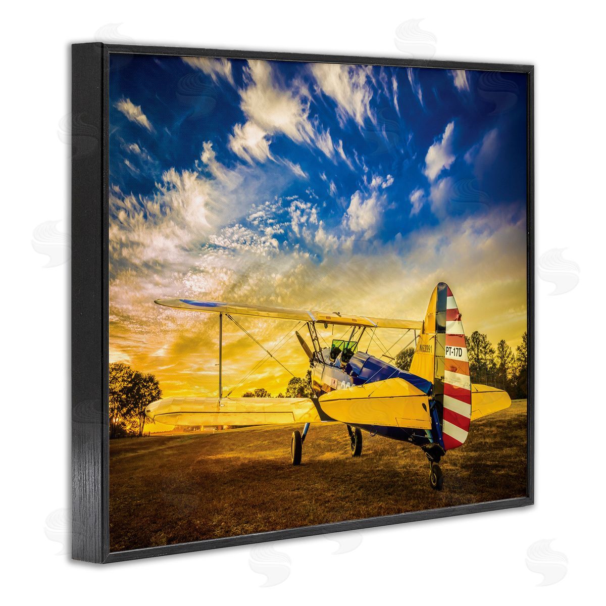 John Slemp Americana Plane Open Field Early Evening Sky