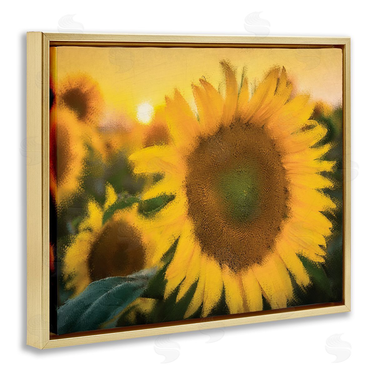 Kim Allen Sunflower Field Sunrise Realistic Soft Edges