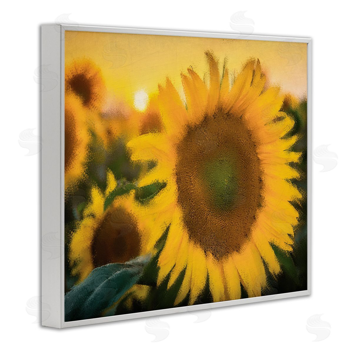 Kim Allen Sunflower Field Sunrise Realistic Soft Edges