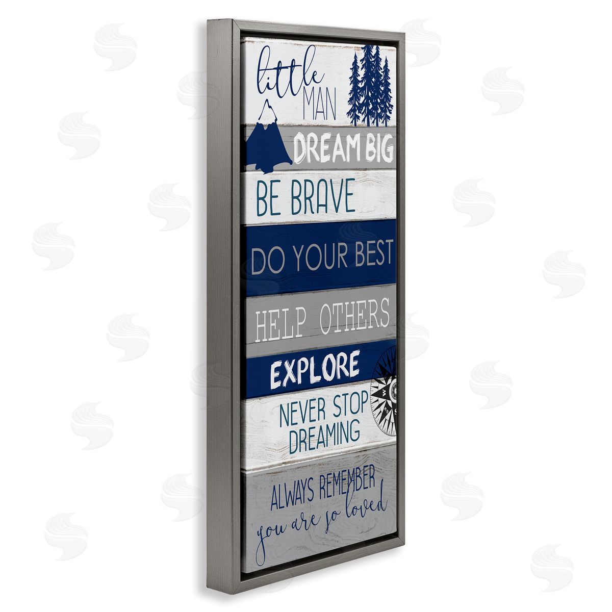 Kim Allen Little Man Dream Big Phrase Compass Mountains Trees