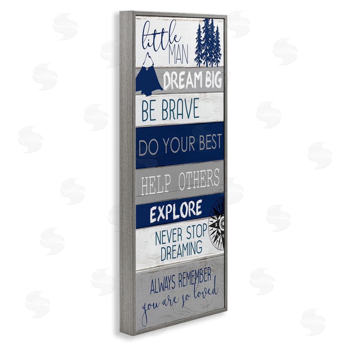 Kim Allen Little Man Dream Big Phrase Compass Mountains Trees