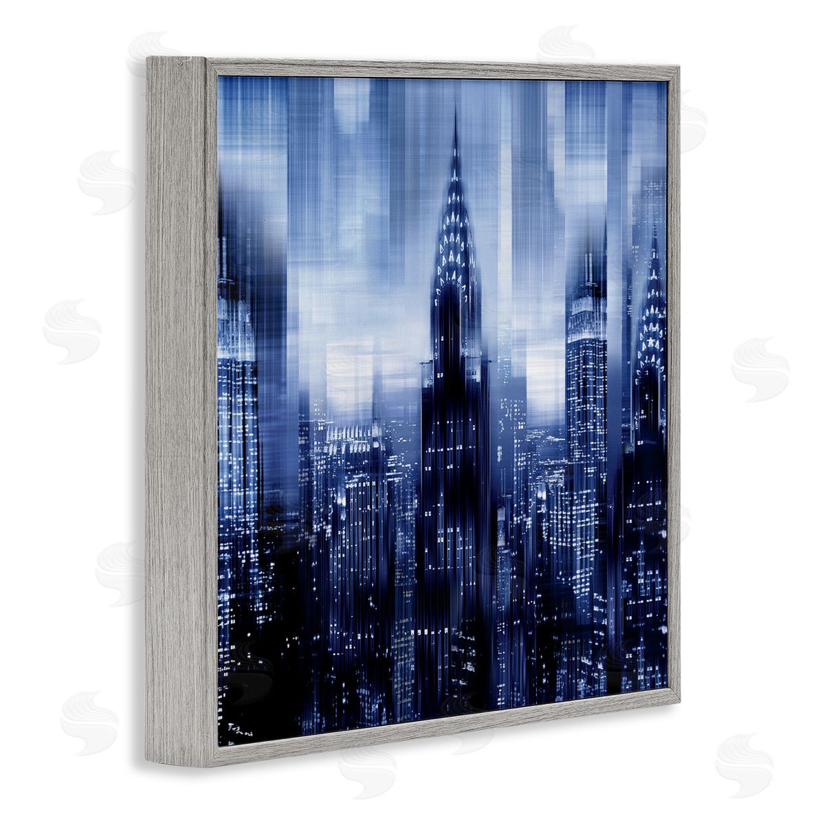 Kate Carrigan New York Cityscape Soft Focus Blue Architecture Gray Framed Glicee Wall Art Print