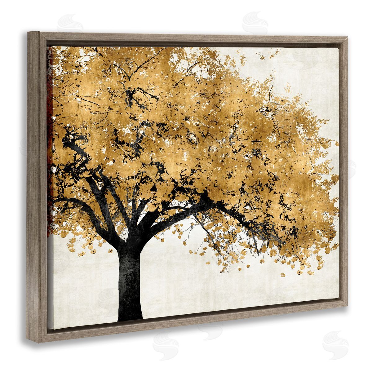 Kate Bennett Traditional Tree with Autumn Leaves over Neutral