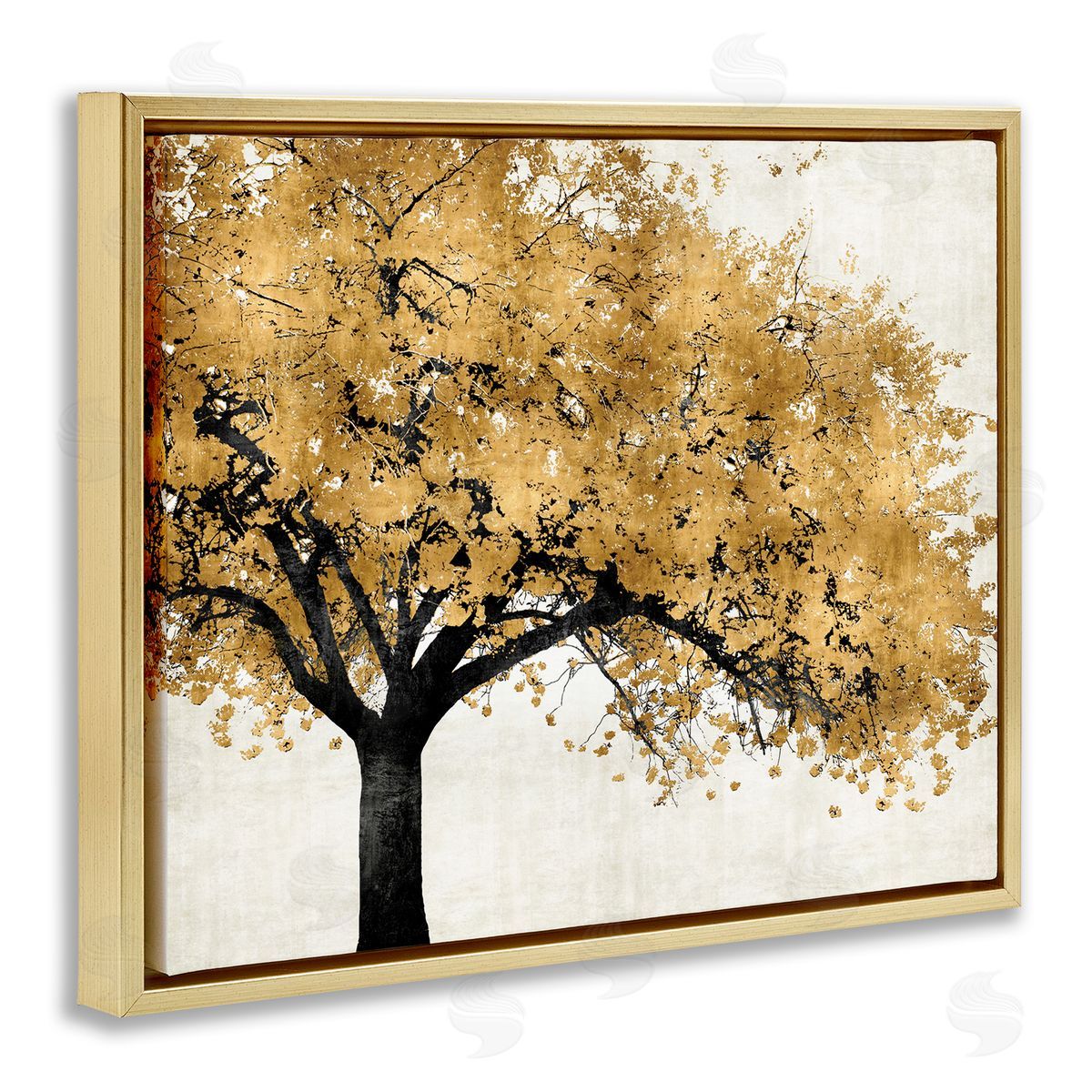 Kate Bennett Traditional Tree with Autumn Leaves over Neutral
