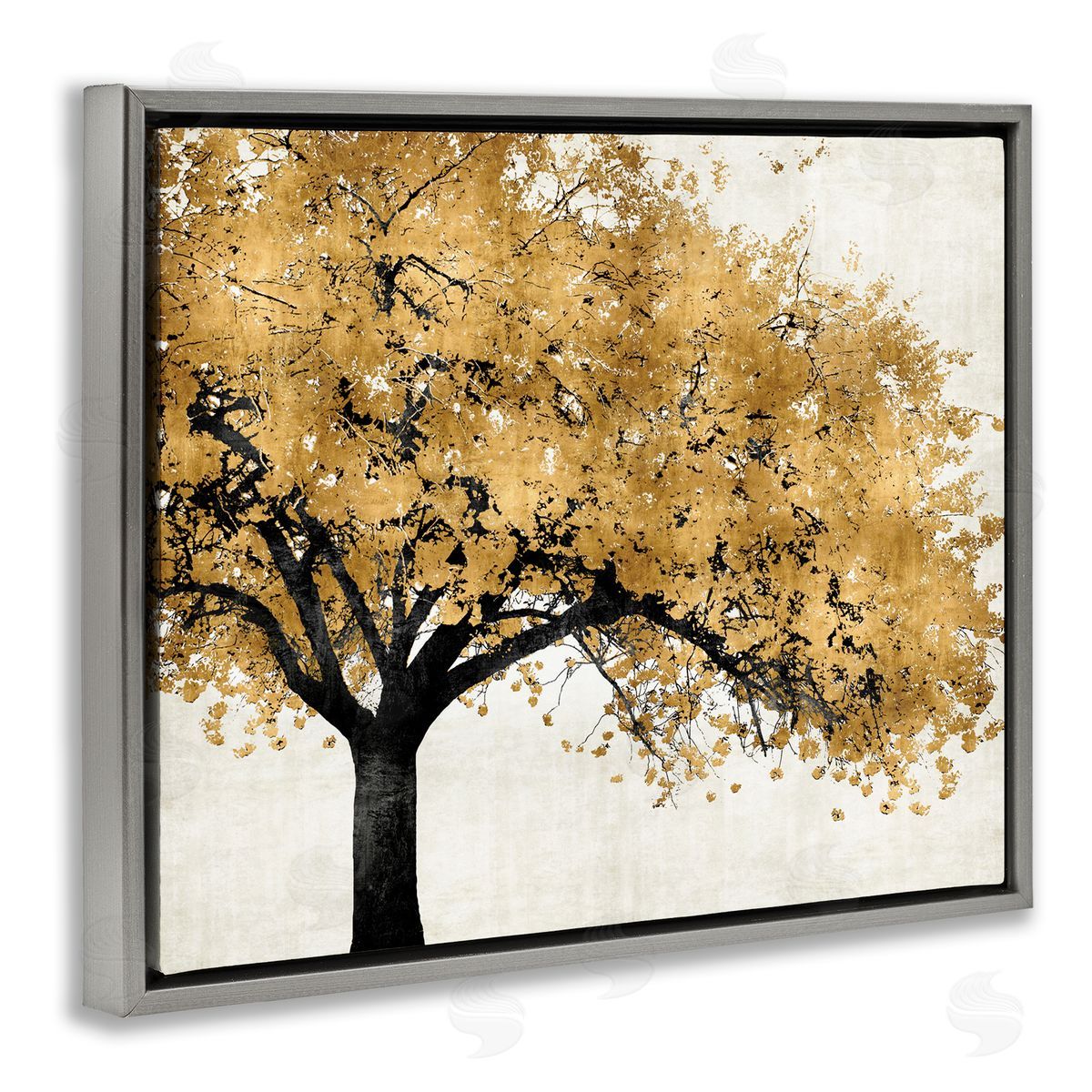 Kate Bennett Traditional Tree with Autumn Leaves over Neutral