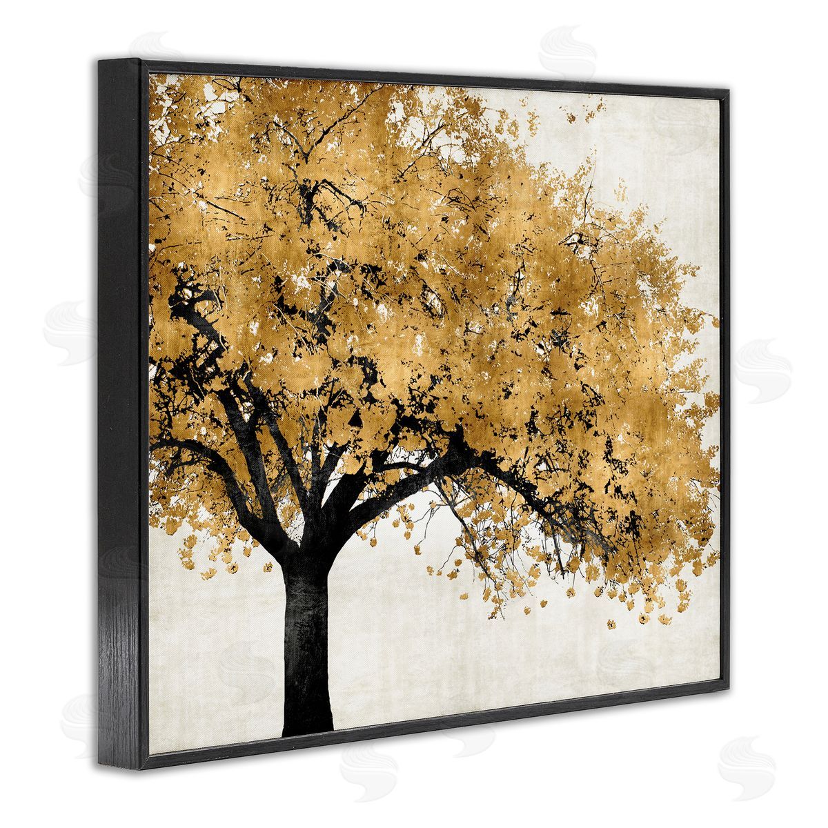 Kate Bennett Traditional Tree with Autumn Leaves over Neutral