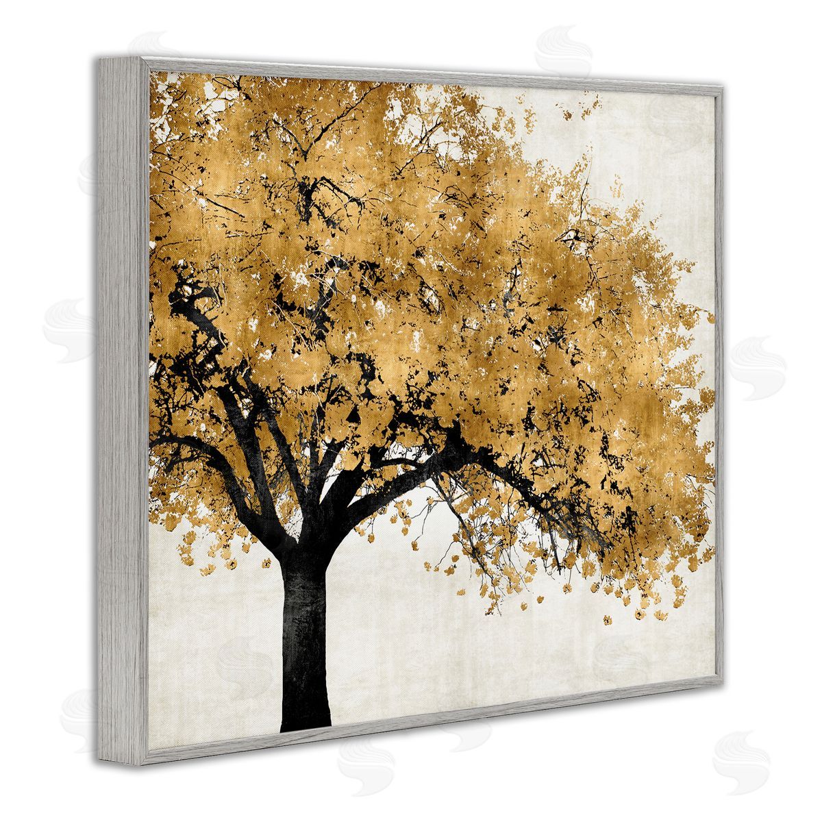 Kate Bennett Traditional Tree with Autumn Leaves over Neutral
