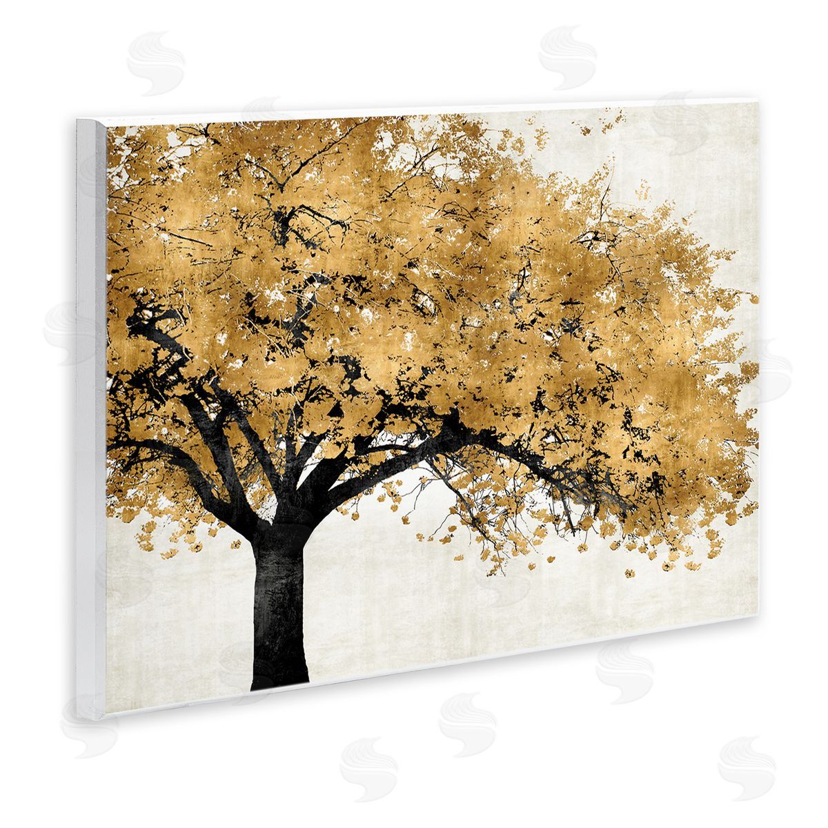Kate Bennett Traditional Tree with Autumn Leaves over Neutral