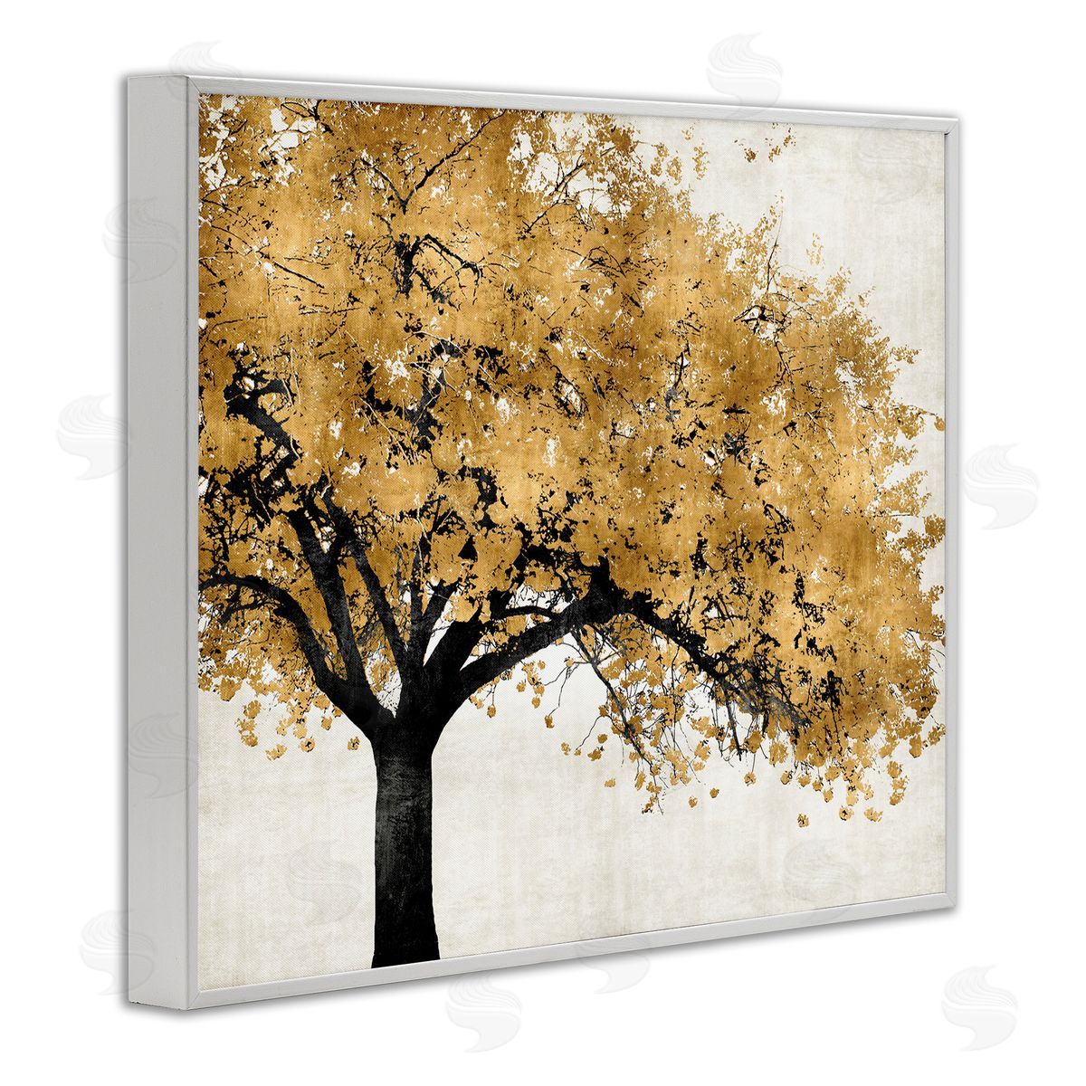 Kate Bennett Traditional Tree with Autumn Leaves over Neutral