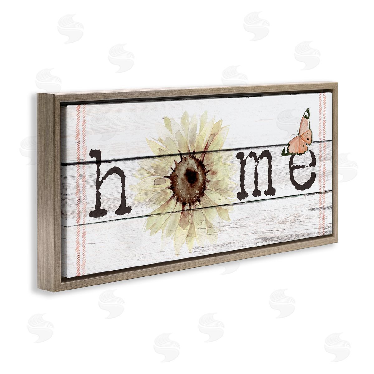 Jennifer Paxton Parker Home Sentiment Plank Pattern Sunflower Butterfly