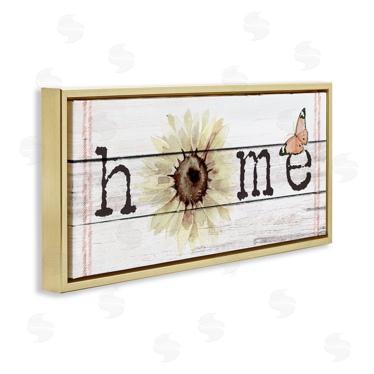 Jennifer Paxton Parker Home Sentiment Plank Pattern Sunflower Butterfly