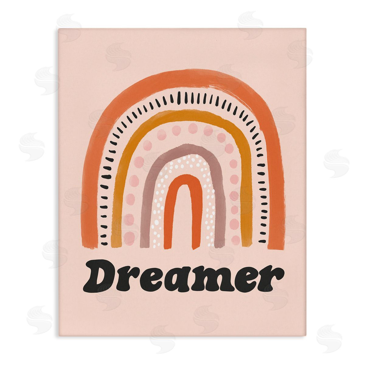 Lisa Barlow Dreamer Sentiment Whimsical Orange Pink Rainbow
