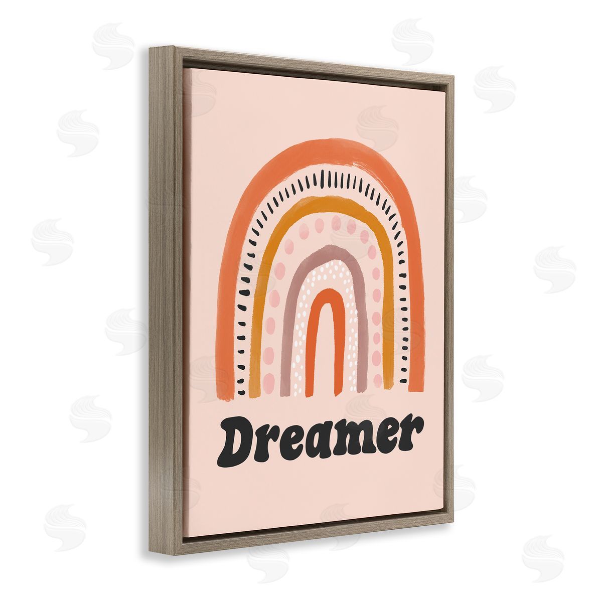 Lisa Barlow Dreamer Sentiment Whimsical Orange Pink Rainbow