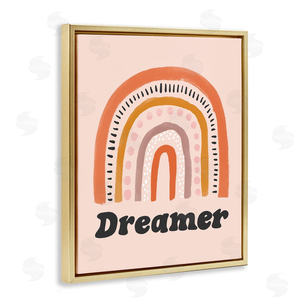 Lisa Barlow Dreamer Sentiment Whimsical Orange Pink Rainbow