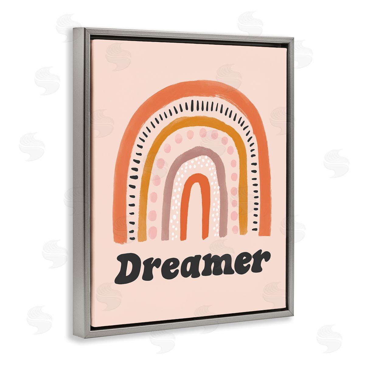 Lisa Barlow Dreamer Sentiment Whimsical Orange Pink Rainbow