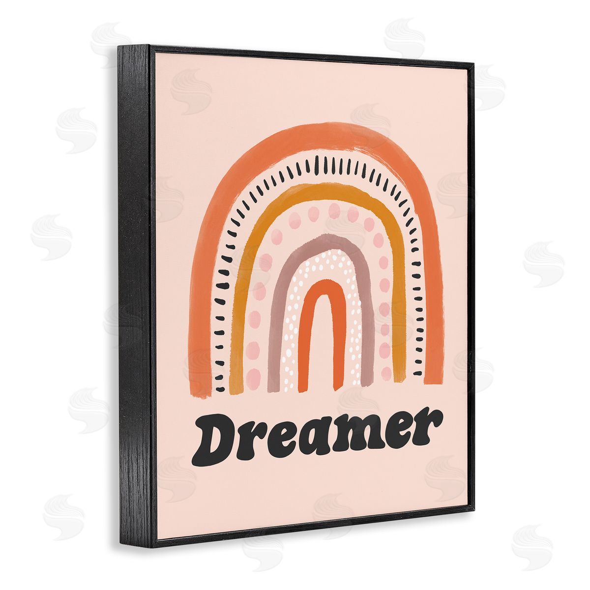 Lisa Barlow Dreamer Sentiment Whimsical Orange Pink Rainbow