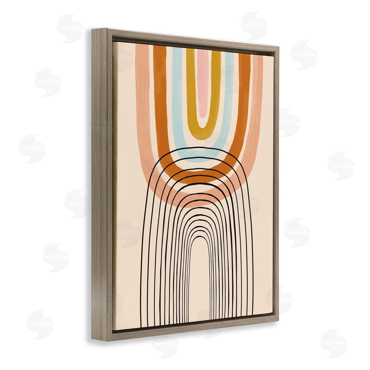 Lisa Barlow Playful Rainbow Reflection Asymmetrical Linework