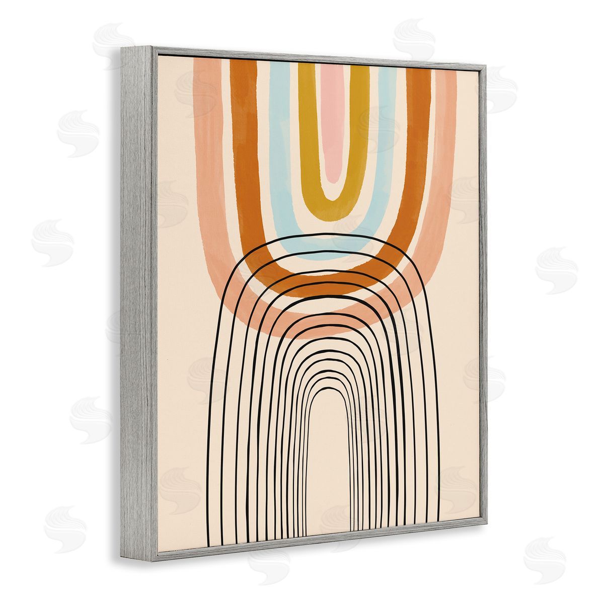 Lisa Barlow Playful Rainbow Reflection Asymmetrical Linework