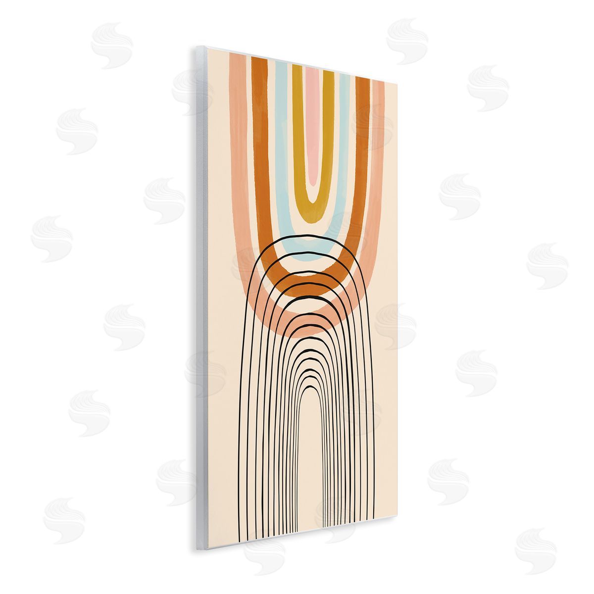 Lisa Barlow Playful Rainbow Reflection Asymmetrical Linework