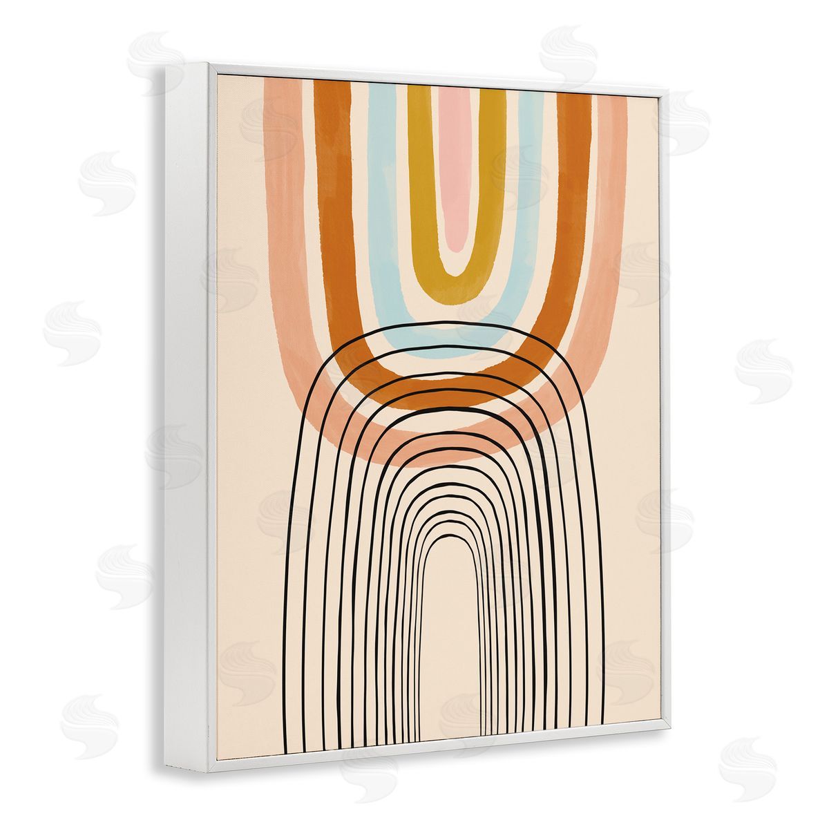 Lisa Barlow Playful Rainbow Reflection Asymmetrical Linework