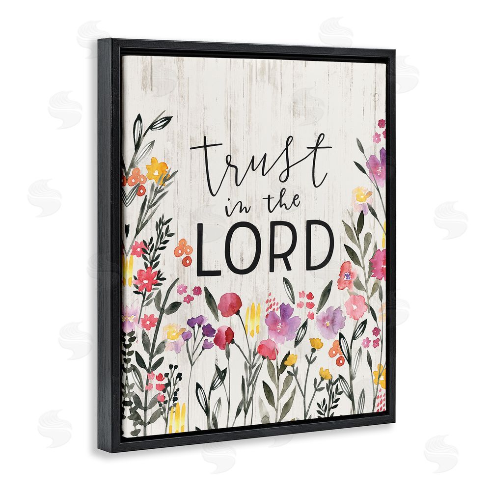 Loni Harris Trust in the Lord Proverb Spring Watercolor Flowers