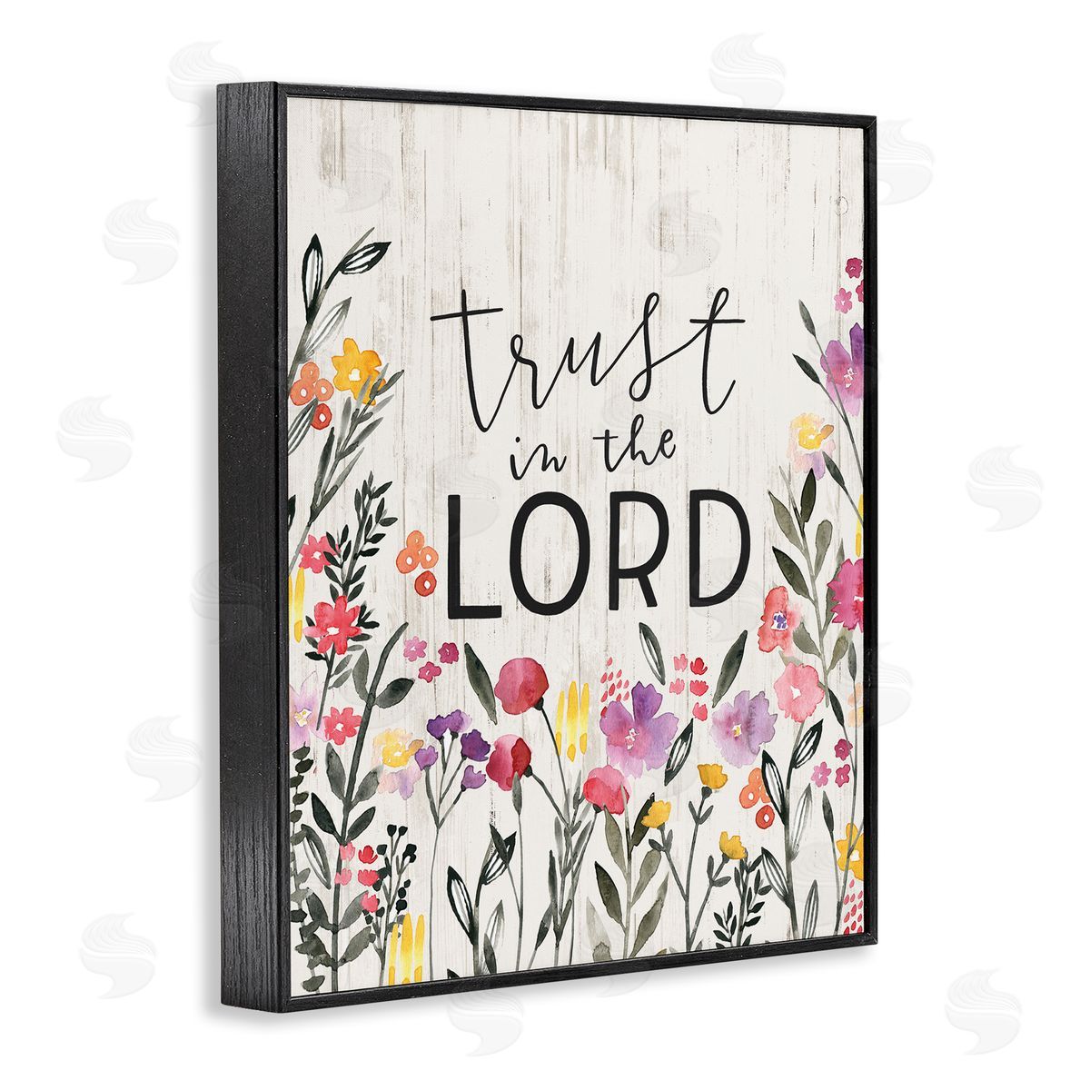 Loni Harris Trust in the Lord Proverb Spring Watercolor Flowers