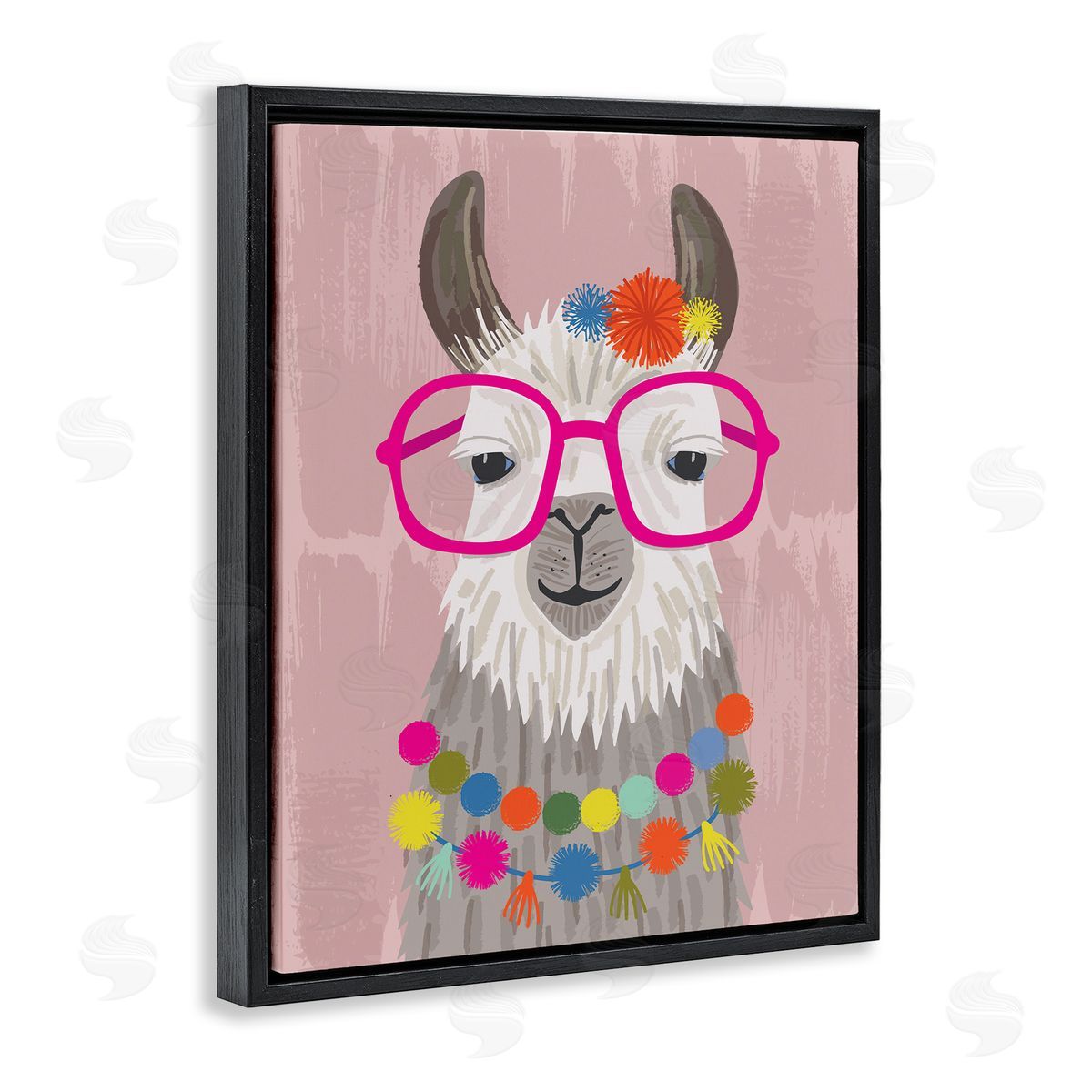 Lisa Perry Whitebutton Llama Silly Glasses Polka Dots Festive Animal
