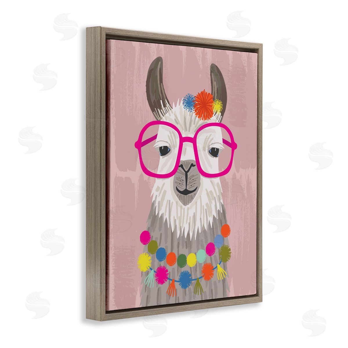 Lisa Perry Whitebutton Llama Silly Glasses Polka Dots Festive Animal