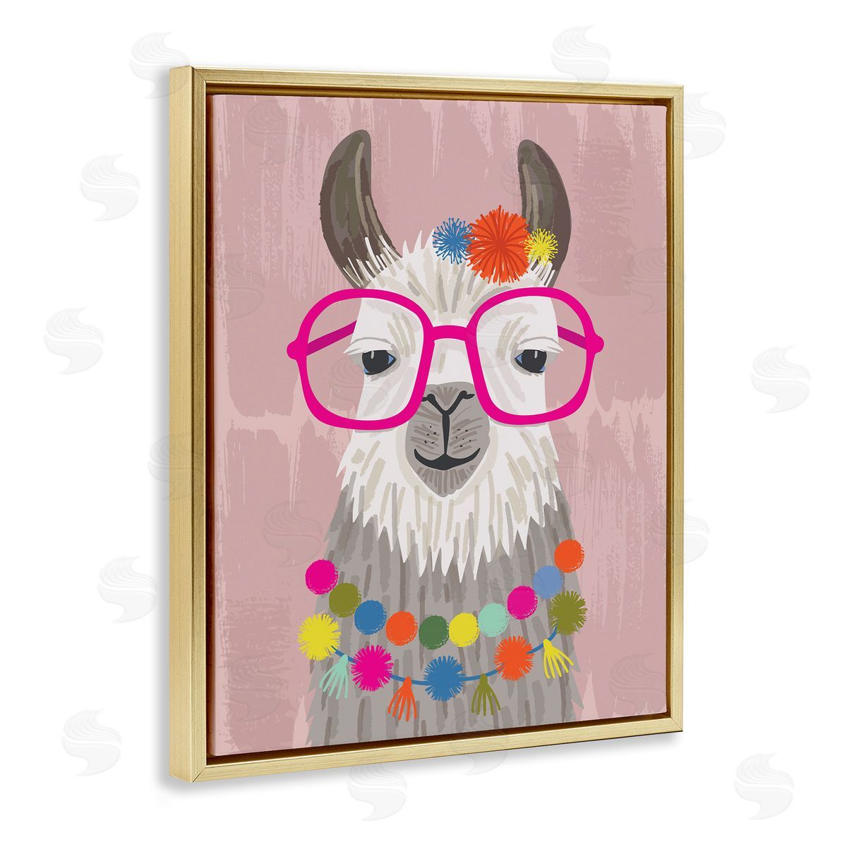 Lisa Perry Whitebutton Llama Silly Glasses Polka Dots Festive Animal