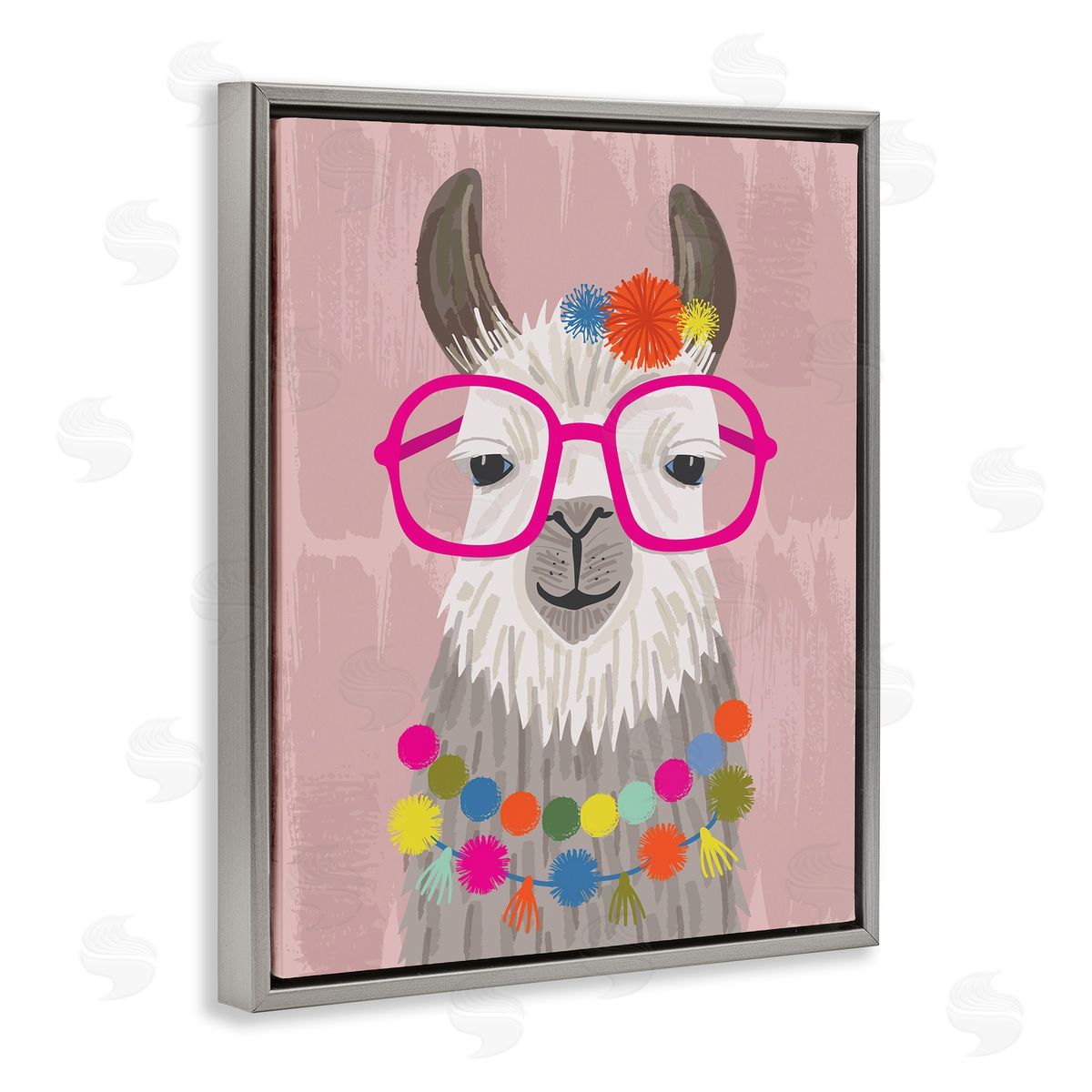 Lisa Perry Whitebutton Llama Silly Glasses Polka Dots Festive Animal