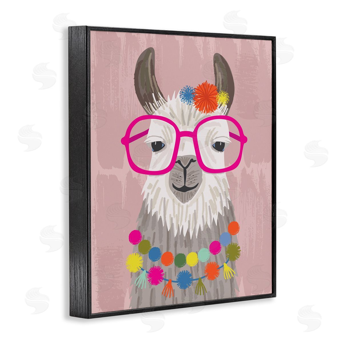 Lisa Perry Whitebutton Llama Silly Glasses Polka Dots Festive Animal