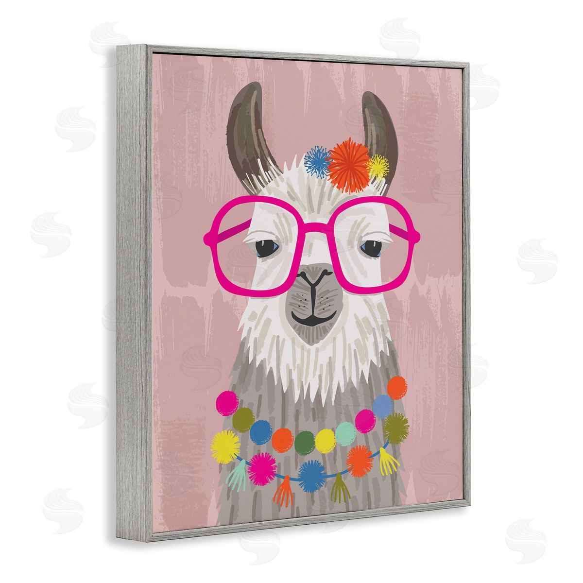 Lisa Perry Whitebutton Llama Silly Glasses Polka Dots Festive Animal