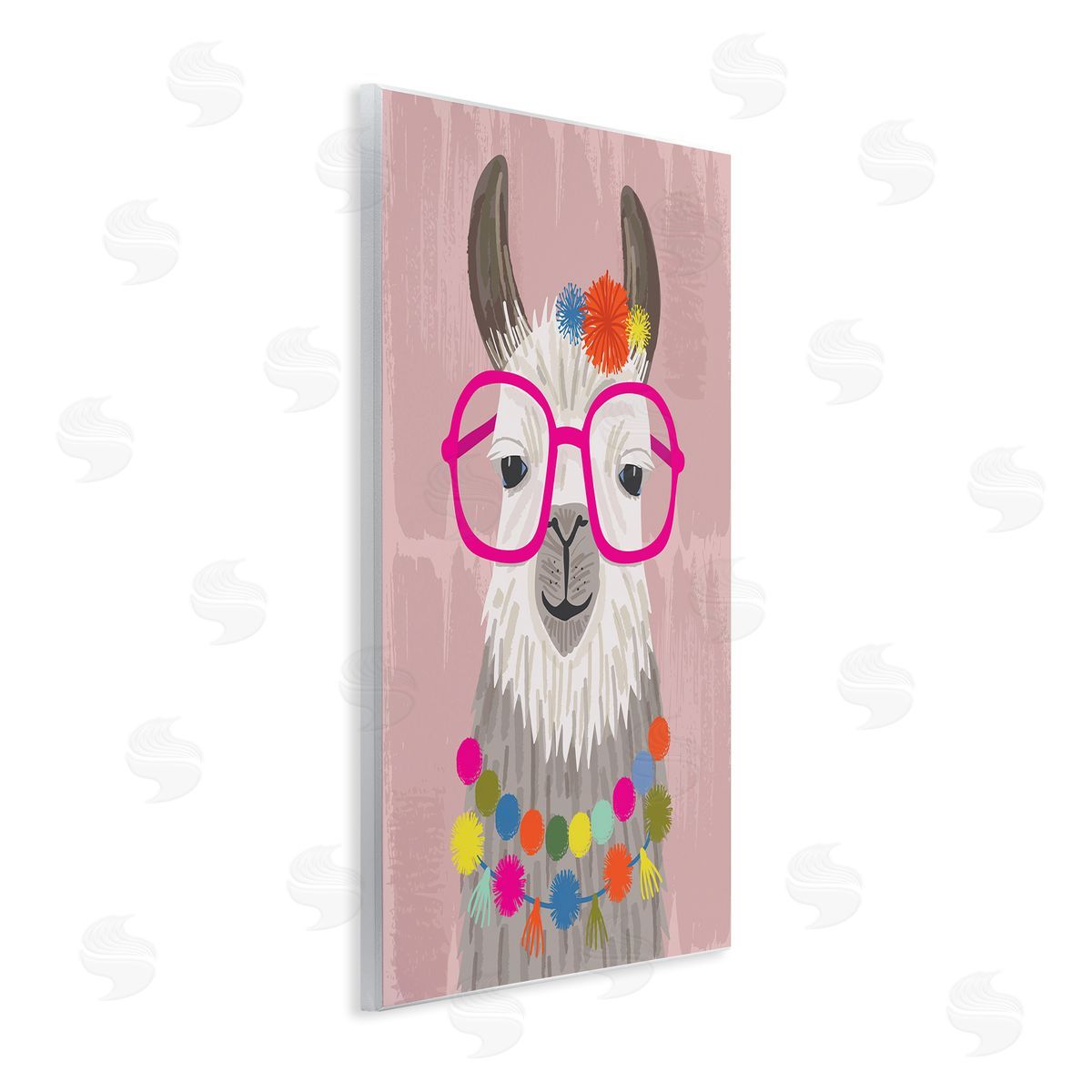 Lisa Perry Whitebutton Llama Silly Glasses Polka Dots Festive Animal