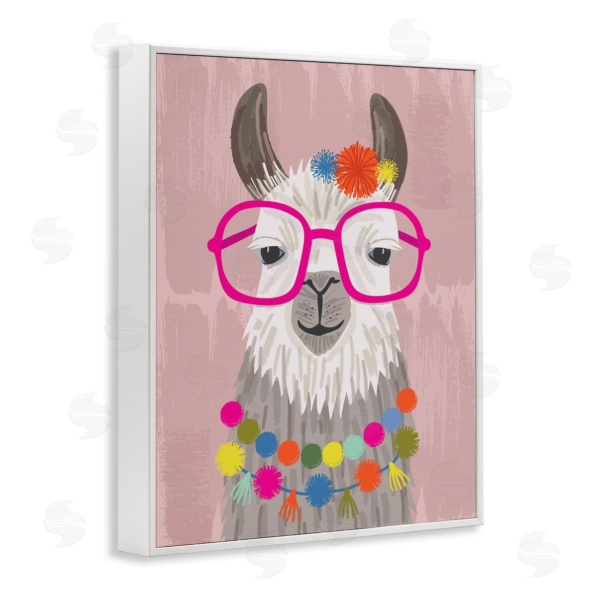Lisa Perry Whitebutton Llama Silly Glasses Polka Dots Festive Animal