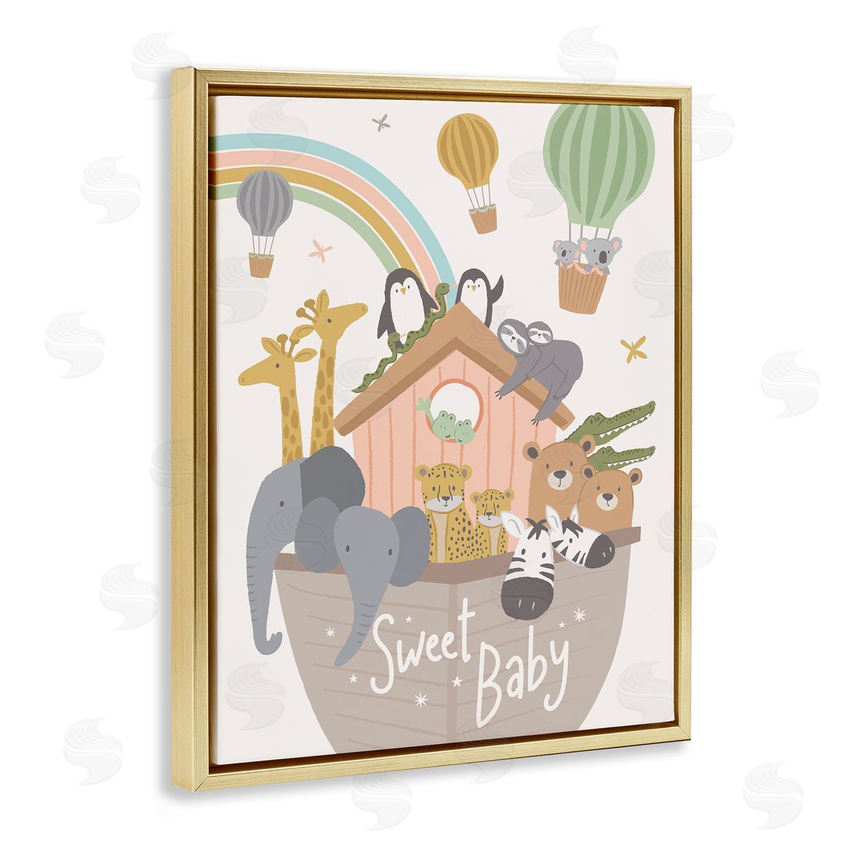 Lisa Perry Whitebutton Sweet Baby Phrase Animal Ark Hot Air Balloons