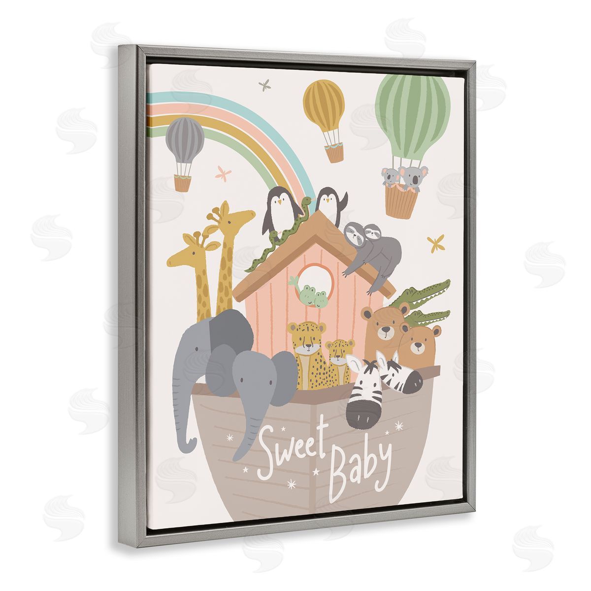 Lisa Perry Whitebutton Sweet Baby Phrase Animal Ark Hot Air Balloons