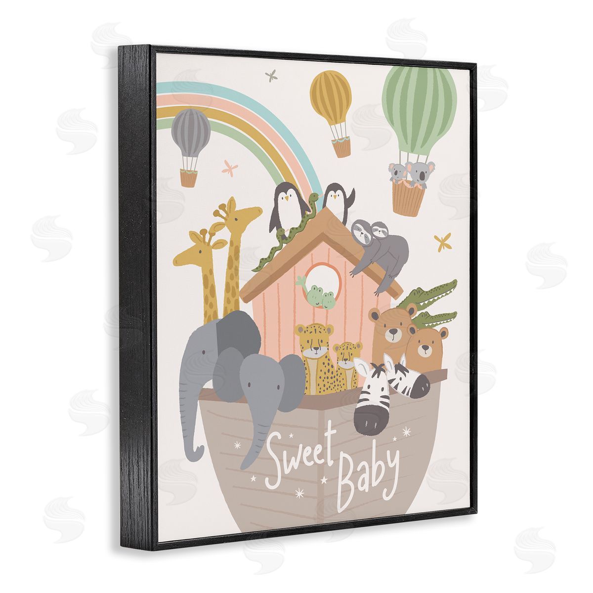 Lisa Perry Whitebutton Sweet Baby Phrase Animal Ark Hot Air Balloons