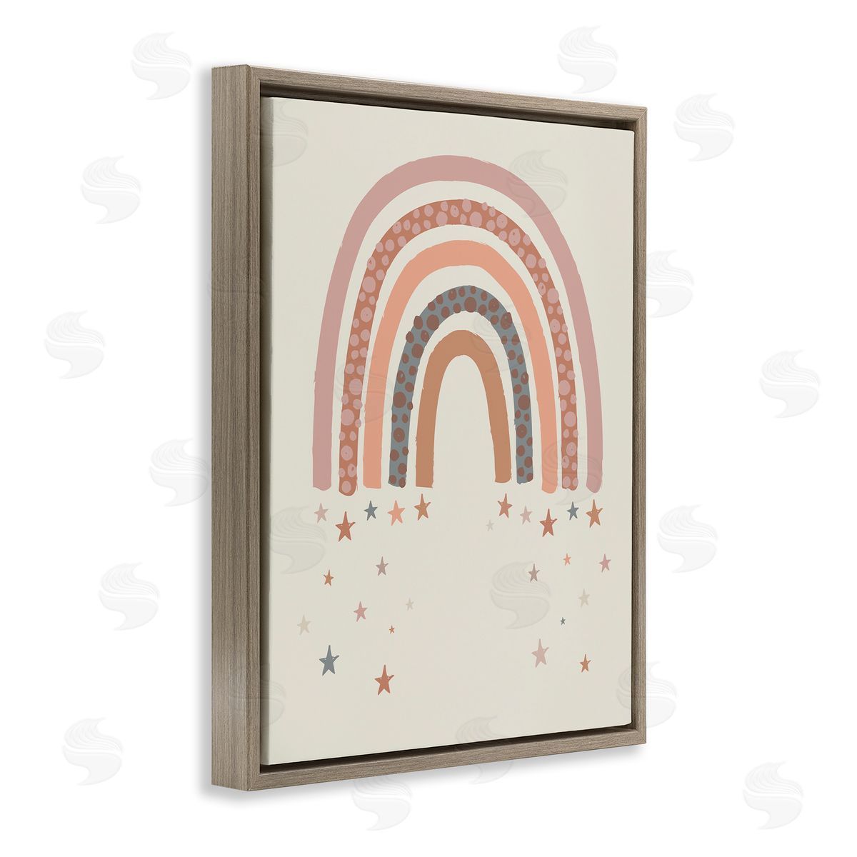 Lisa Perry Whitebutton Desert Rainbow Falling Stars Beige Pink