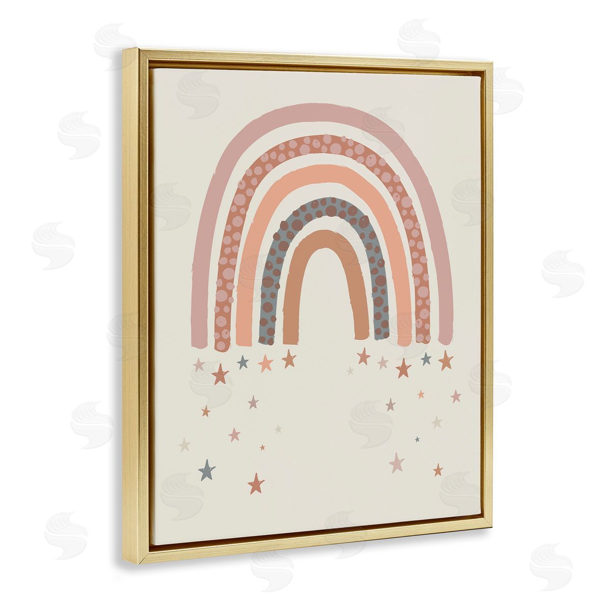 Lisa Perry Whitebutton Desert Rainbow Falling Stars Beige Pink