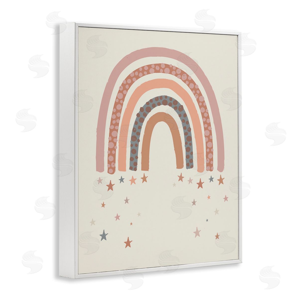 Lisa Perry Whitebutton Desert Rainbow Falling Stars Beige Pink