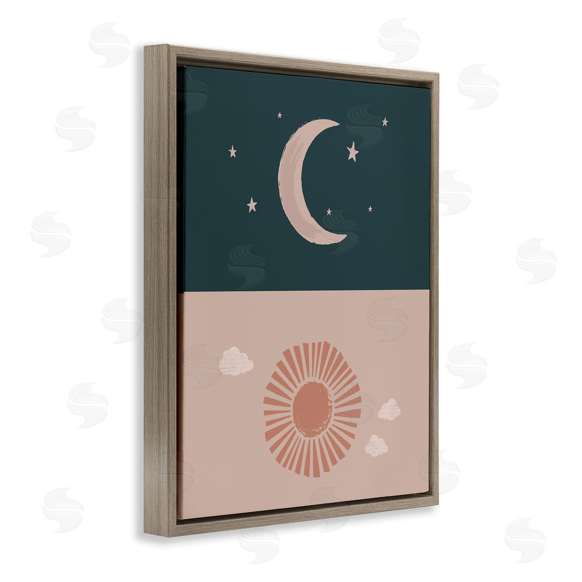 Lisa Perry Whitebutton Night Sky over Sunny Day Muted Tones