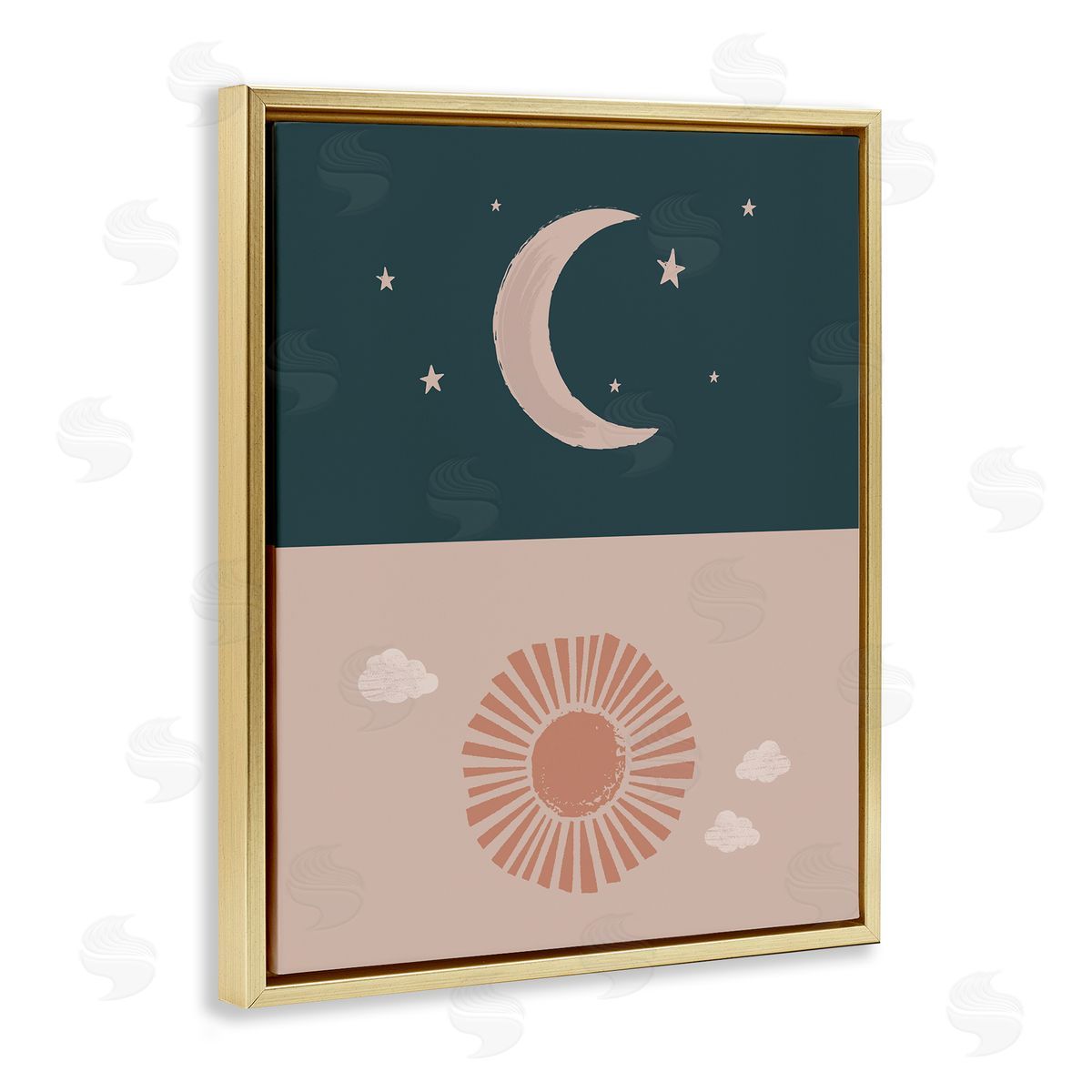 Lisa Perry Whitebutton Night Sky over Sunny Day Muted Tones