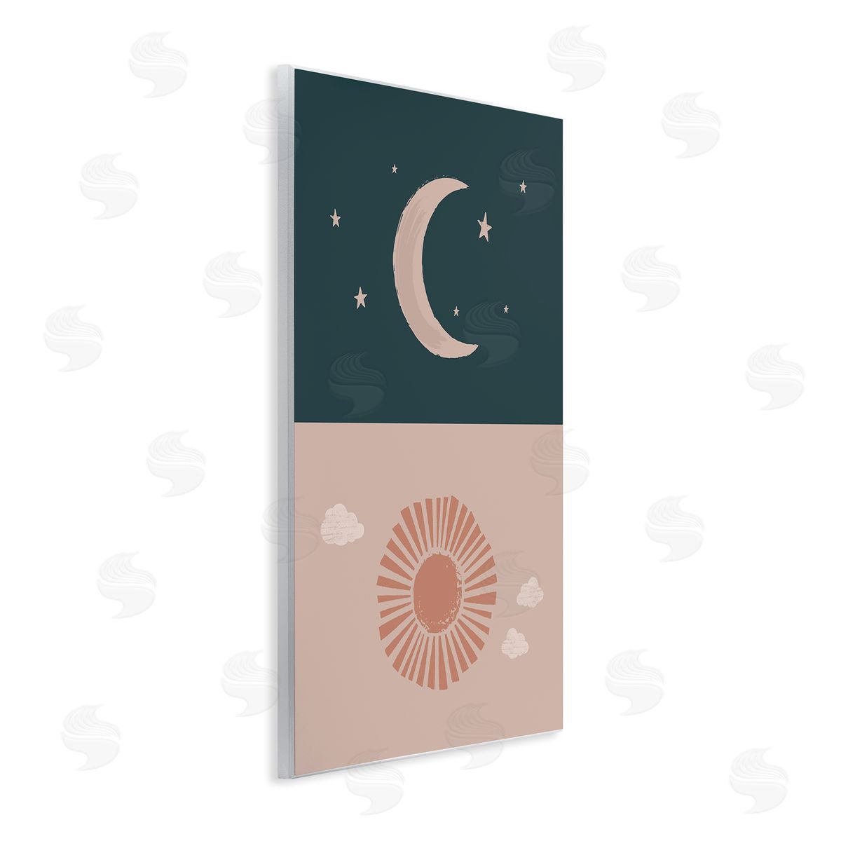 Lisa Perry Whitebutton Night Sky over Sunny Day Muted Tones