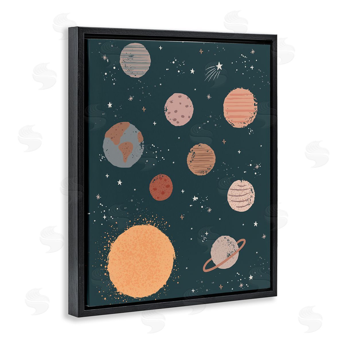 Lisa Perry Whitebutton Solar System Sun Planets Earth Shooting Stars