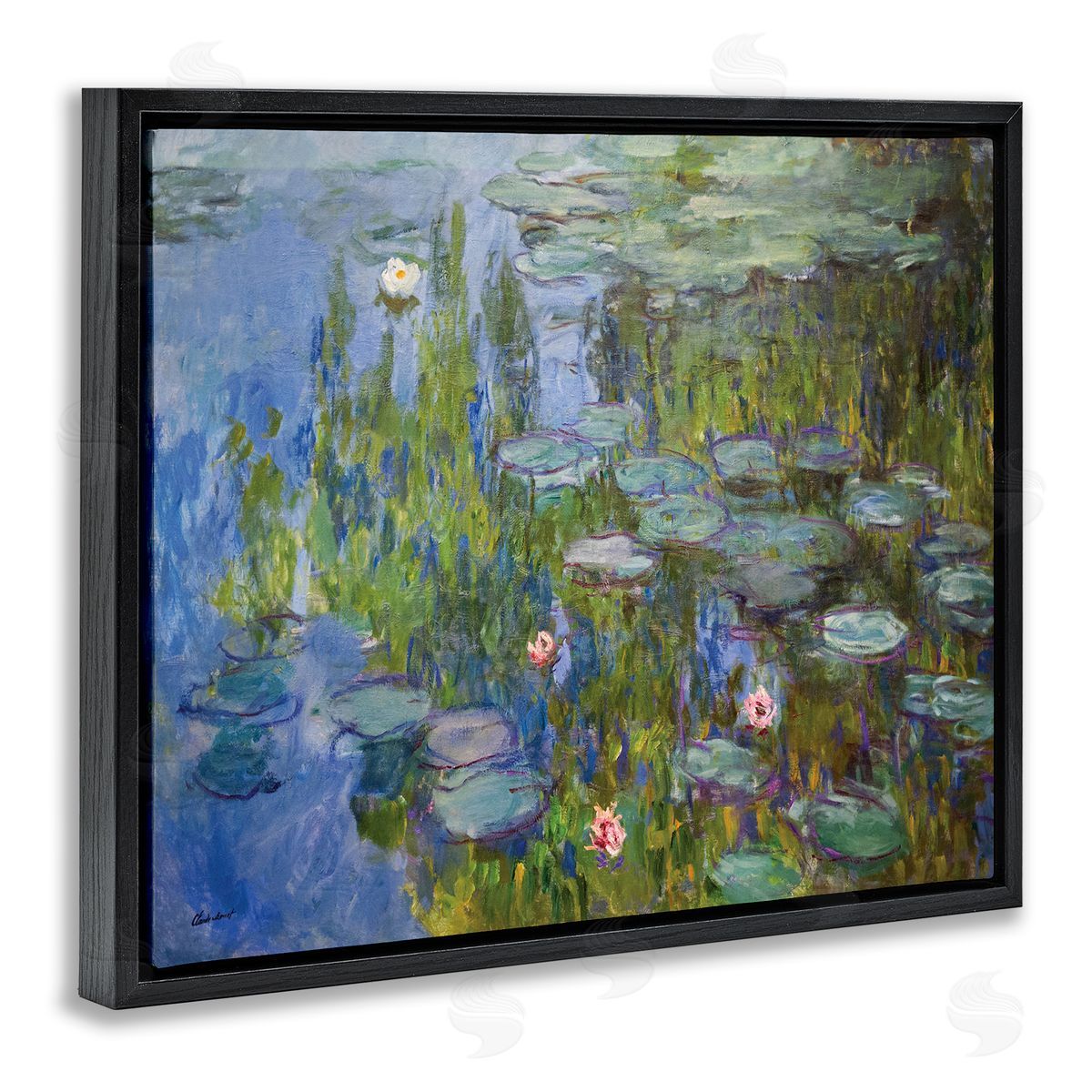 Claude Monet Water Lilies Study Classical Painting Detail