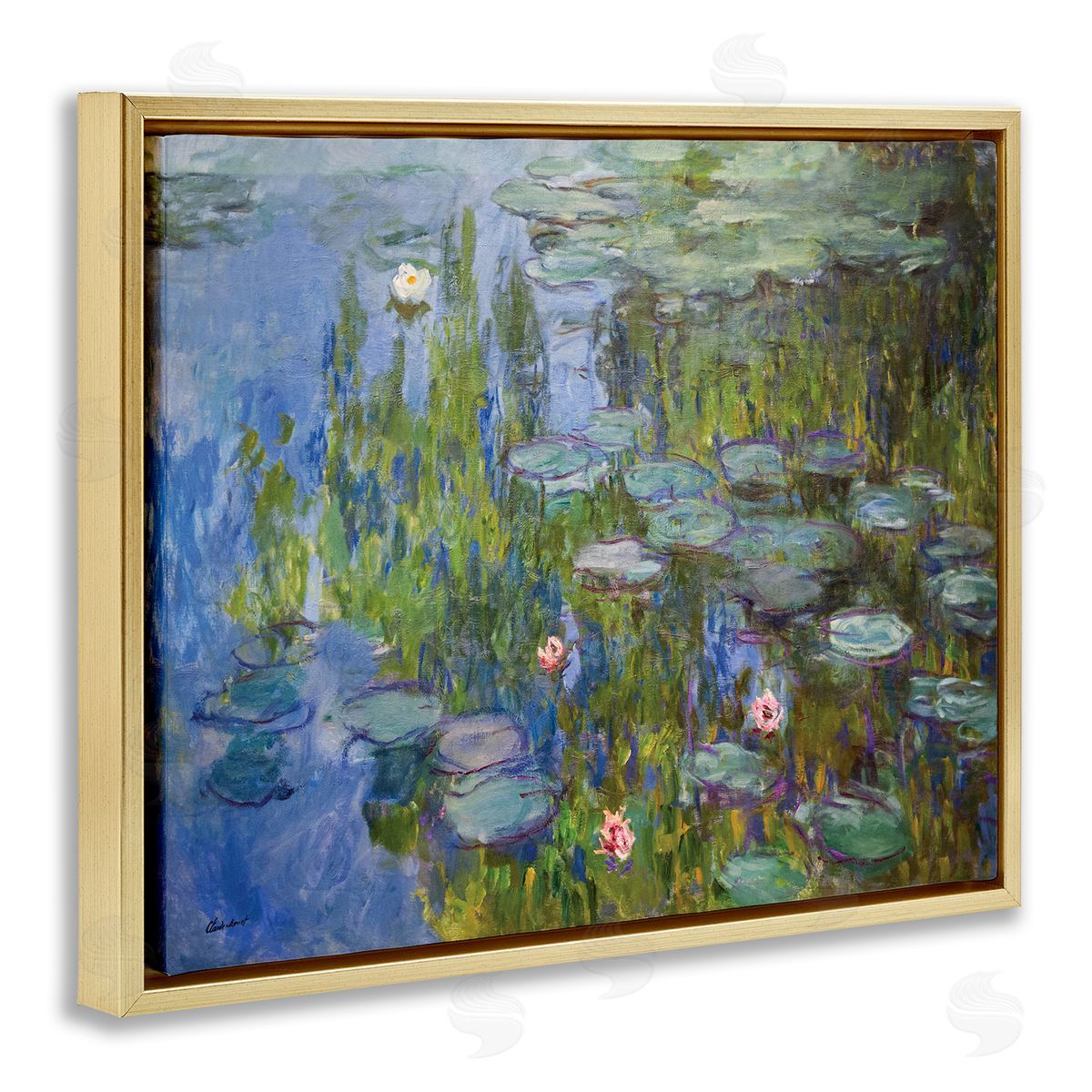 Claude Monet Water Lilies Study Classical Painting Detail