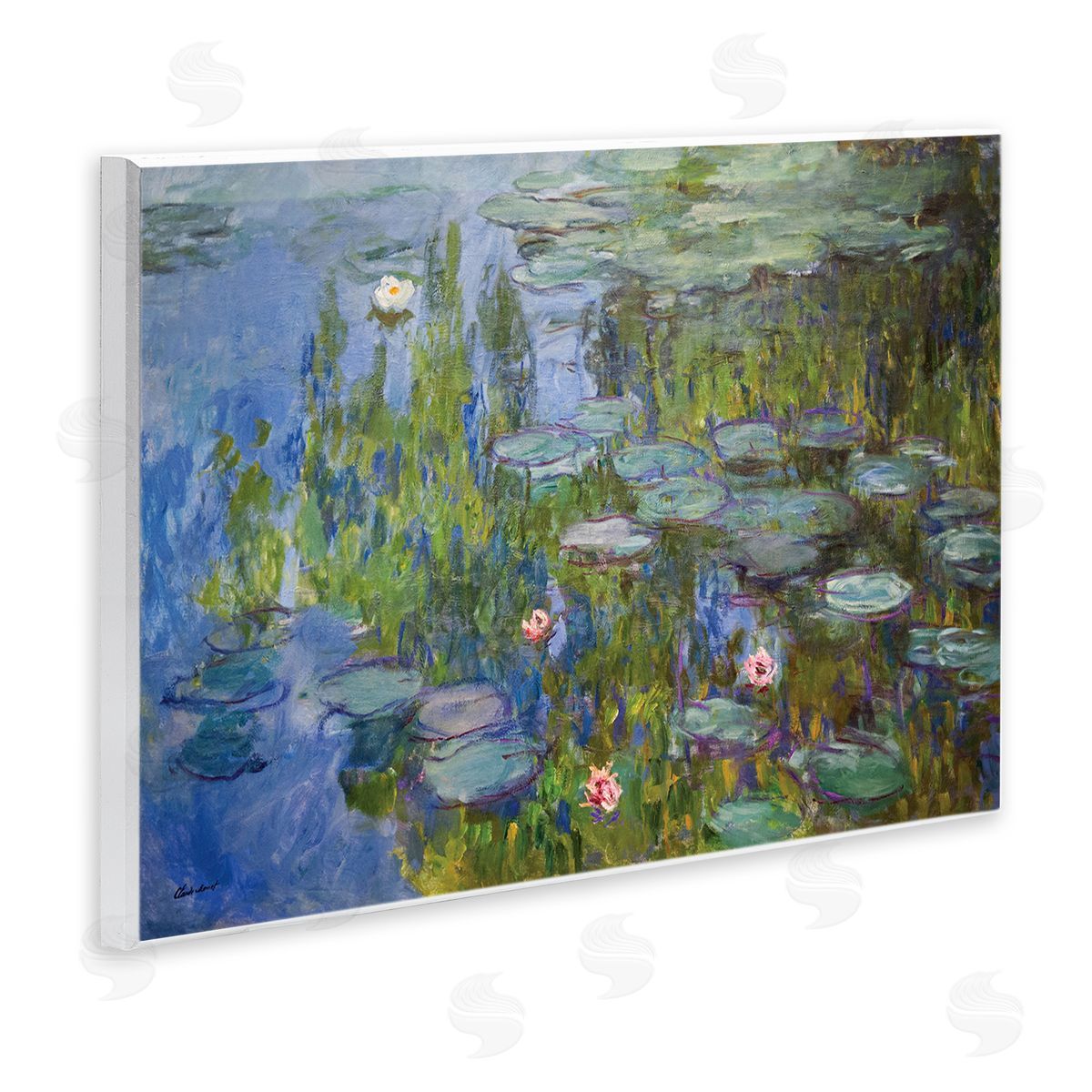 Claude Monet Water Lilies Study Classical Painting Detail