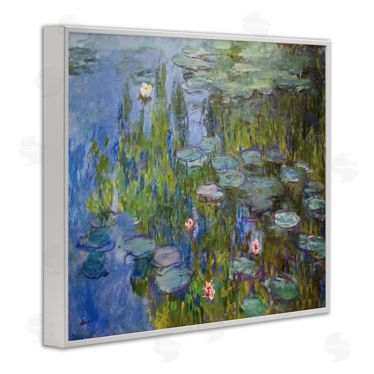 Claude Monet Water Lilies Study Classical Painting Detail