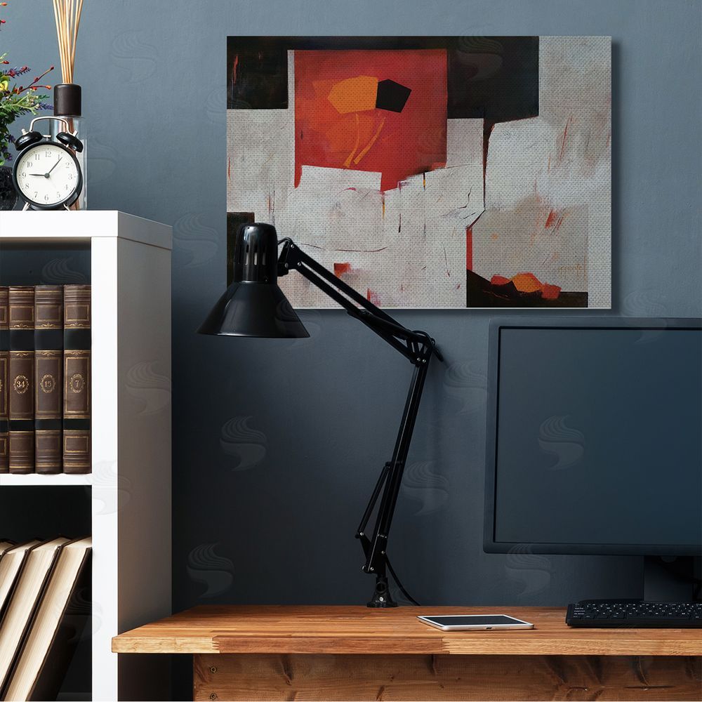 Fanou Montel Forever Montel Abstract Shapes Red White